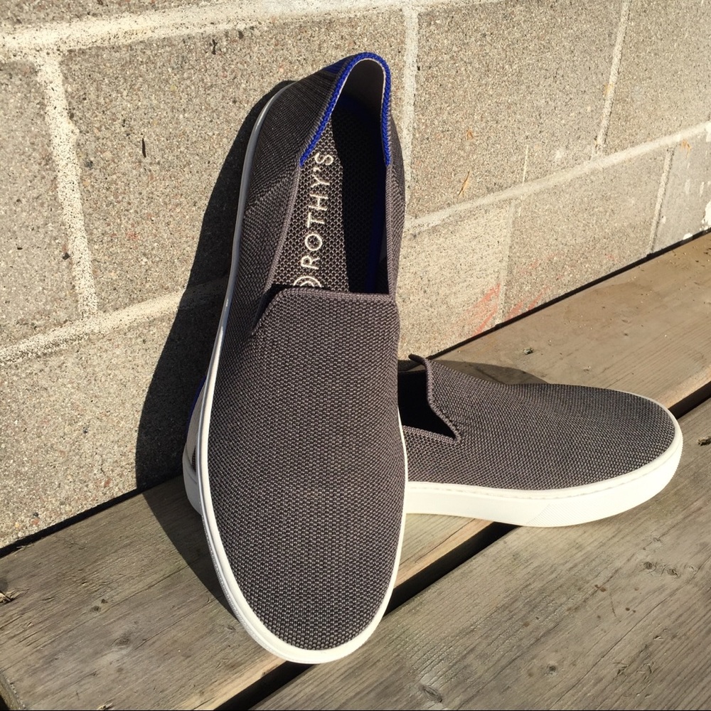 Rothy's The Sneaker Steel Grey 9 EUC